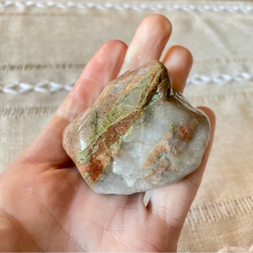 ☀️Large Unakite Gemstone☀️ ~approx 2” x 2”